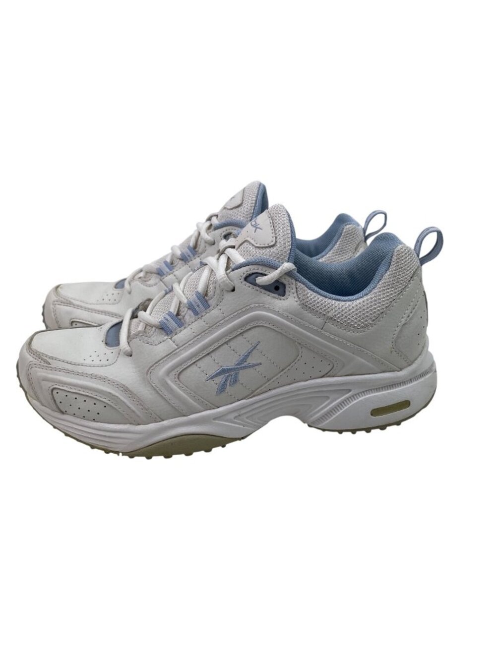 Reebok Womens Size 8 White & Blue Athletic Running Shoes Style 702 HSV 2-164232